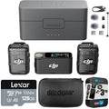 Card, Wireless 7" Year + Hard Gear Lexar 3 All-in-one Bundle RX (2 2 128GB Mic 1 microSDXC Extended DJI Memory Deco Case CP.RN.00000325.01 TX Warranty + Microphone Case) and Charging with