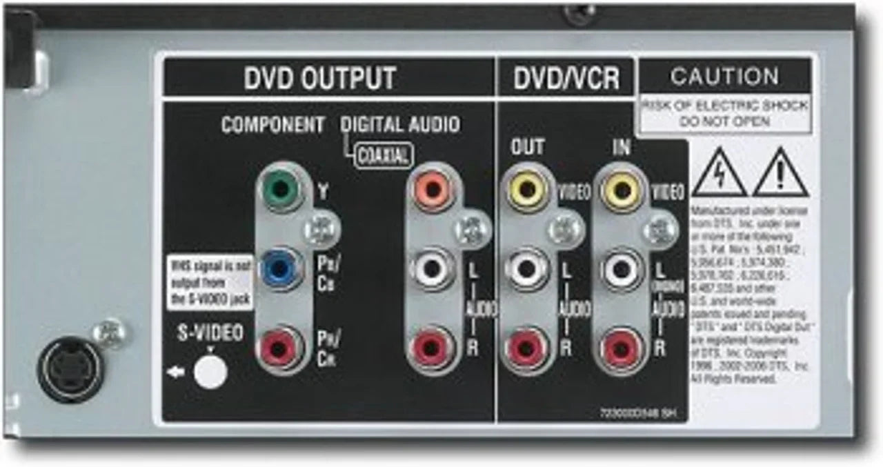 DVD/VCR with Cables A/V SD-V295 Combo Manual Remote, Tunerless  and