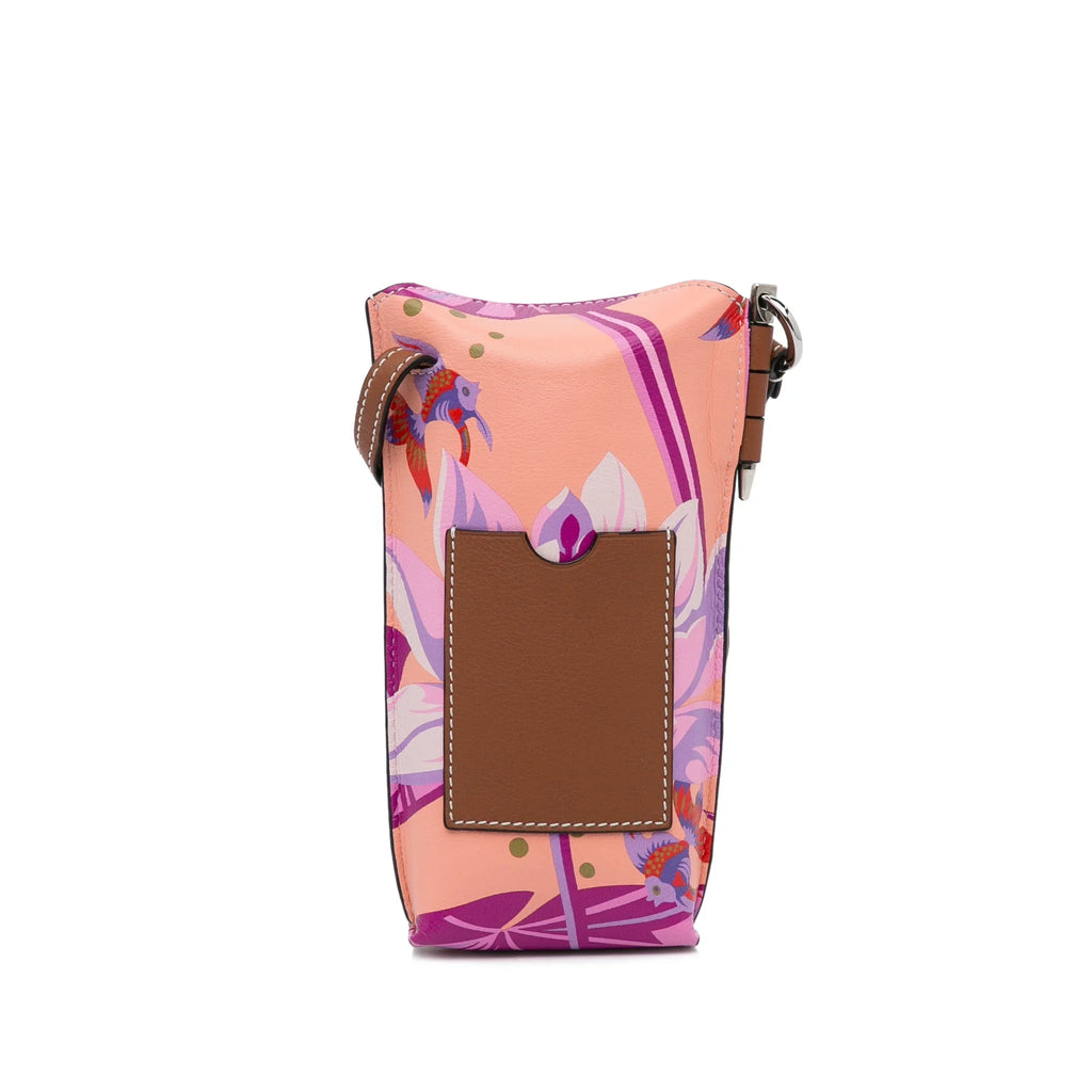 Unisex (Good) Bag Calf Pocket Crossbody Crossbody Gate Waterlily Loewe Authenticated Ibiza Pre-Owned Paulas Pink x Leather