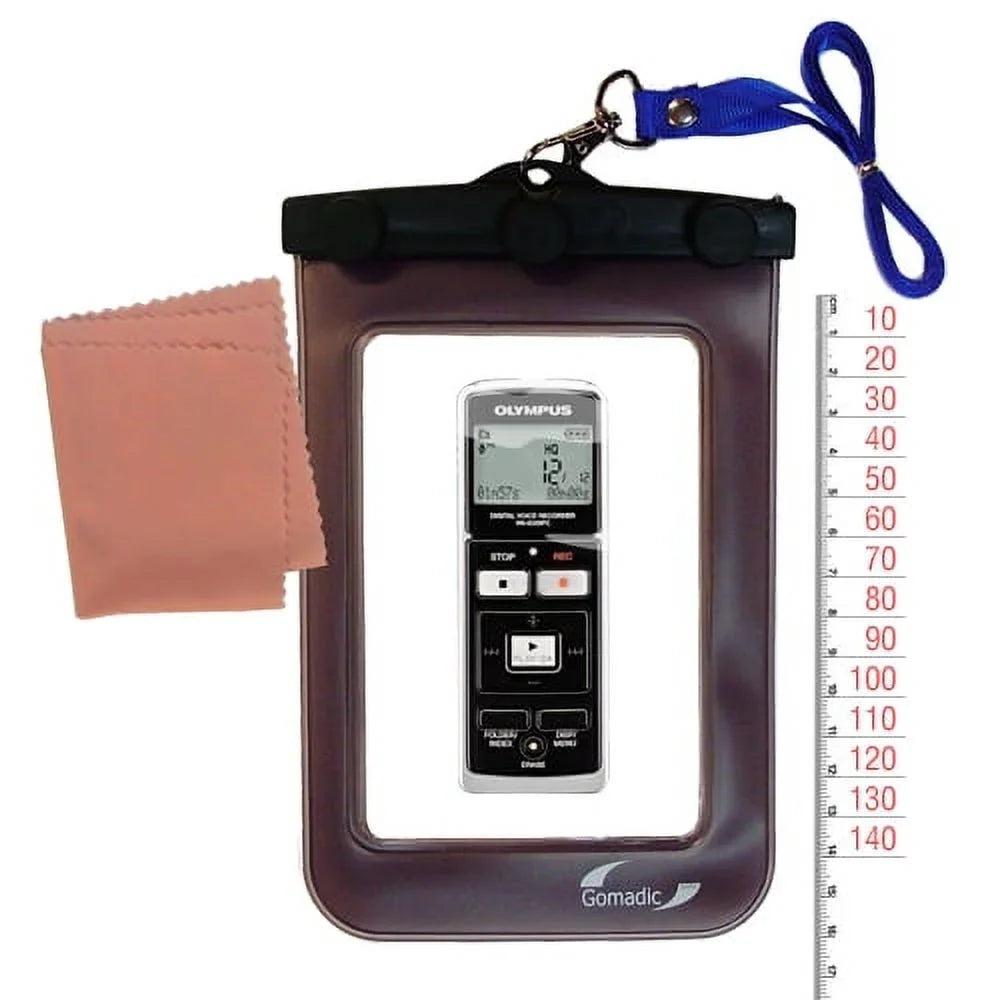 Olympus VN-6000 Dry Case Protective and use Gomadic Suitablefor the Waterproof Clean to Underwater