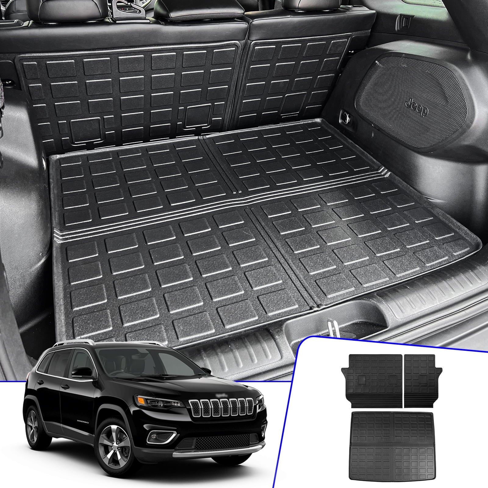 Cherokee 2019-2023 Cargo Accessories 2022 Cover Jeep Trunk Back Mat Protector Seat Cherokee Fit Jeep Liner