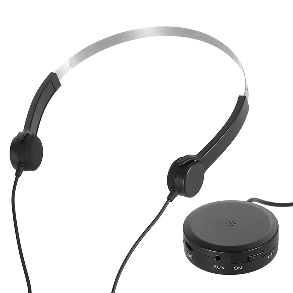 Headphones AUX Wired Conduction Headsets Pick-up IN Black Sound Bone