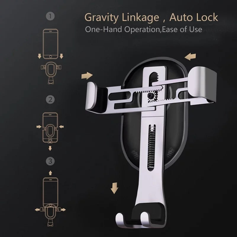 Mount 3 Dock Smart3 Air for Gravity Jitterbug Holder Lock With Model Jitterbug Lively Car Q1R Auto Smart Vent Compatible - Phone Cradle