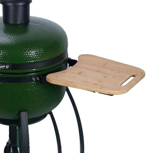24" Pan-roasted Roasted Ceramic MADETEC 19.6" Gridiron BBQ Outdoors Ceramic Double Smoked Grill for Liner Patio,Green 4-in-1 diameter Pellet with