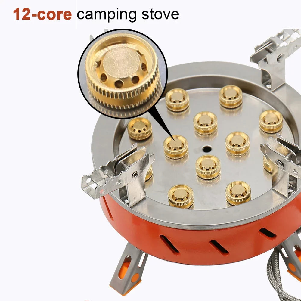Ignition, Valve Backpacking Adjustable Camping Stove Windproof with Stove, Core Piezo Zyzy 12