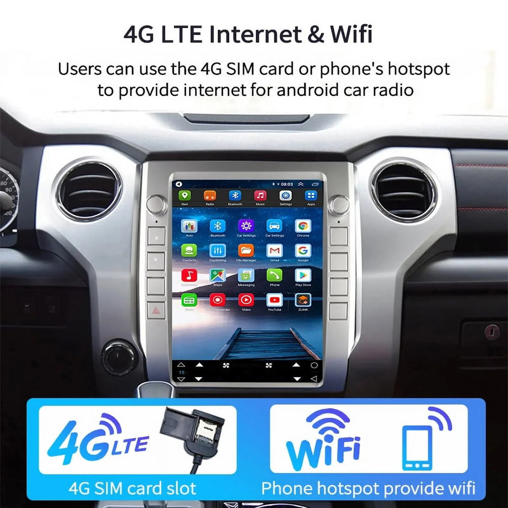 4GB+64GB Head , Auto Toyota For Carplay Car Tundra , Android Player Built-in Inch 2014-2020 12.1 Multimedia Stereo Radio Android Car Unit