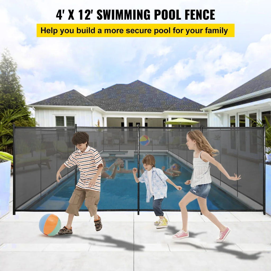 Pool Pool Swimming Removable for Fences 12 1000D Security Pool Pool Tubes, 4 Poles Fence for Fencing Fabric SKYSHALO x ft PVC Pools and Aluminum Privacy and Breathable Fence, Mesh, Foot Inground with