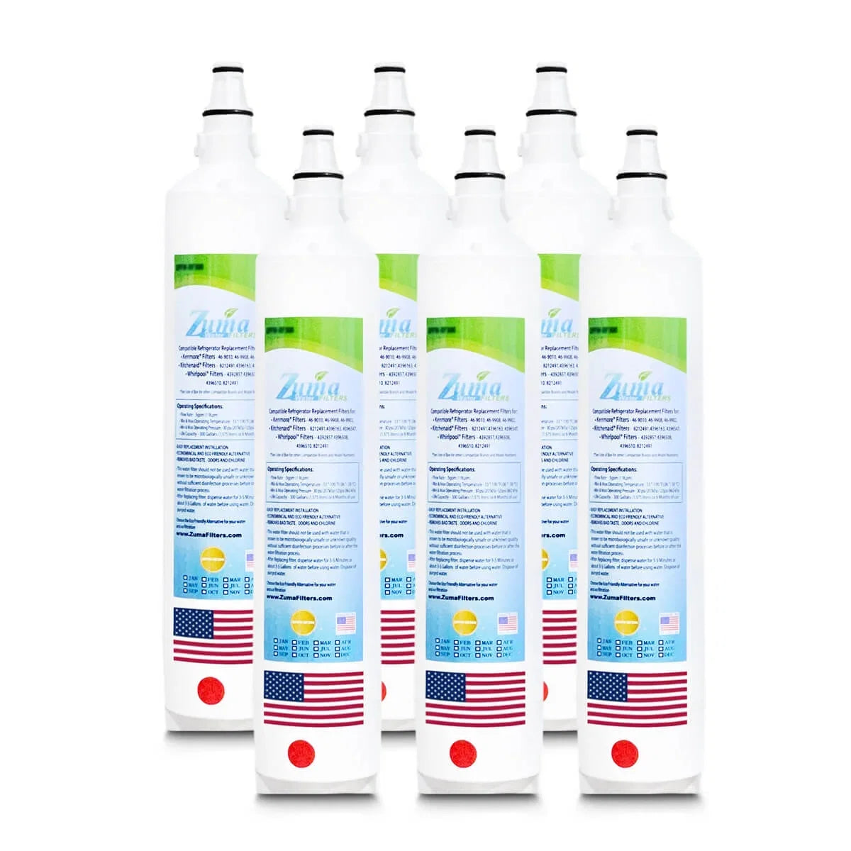 Brand Filters U.S.A. ZUMA , Pack , with in BI48SIDO # Model - - Made 6 Water ZWFZ1-RF750 Compatible , Subzero®