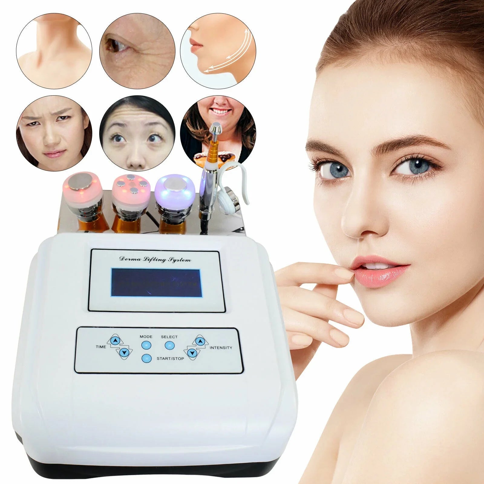 Spa Lift Skin Mesotherapy Machine Electroporation Cryo No Removal TFCFL Wrinkle Needle