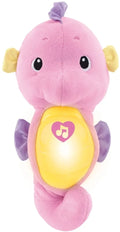 Pink Glow Fisher-Price Plush with Seahorse, Lights for & Ocean and Sounds Toy Soothe Baby Music,