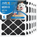 Filter 5 AIR. MPR Made WICKED Air 20x24x1 USA FPR Carbon AIRX Premium Furnace Eliminator by 20x24x1 Comparable MERV HVAC & FILTERS CLEAN to Odor 6 8 Filters Filter Pack 700 AC