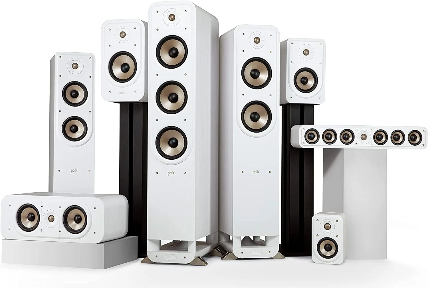 Signature Hi-Fi - (White) Theater Polk Speakers Elite Satellite Surround ES10 Home