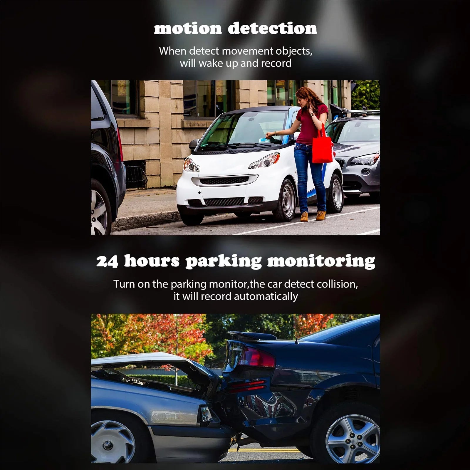 for 1080P Dual Recorder Car, Interior Parking Cam, Dash G-Sensor, Front Dual TSV Dash IR FHD Driving Taxi Loop Camera Mode Recording, with Dashcam, Vision Night