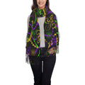 Warm Women Gifts- Wrap Soft Winter Gras Mardi Neon Shawl For Scarves Cashmere Scarf Feel Art Bingfone Print Elegant Large