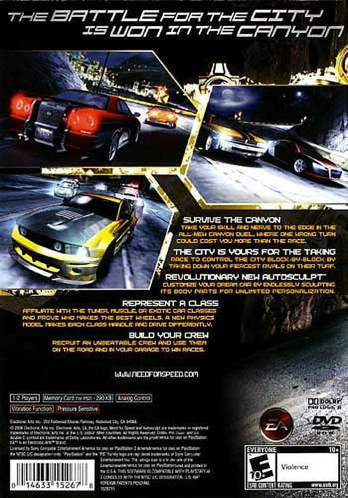 Carbon (PlayStation2) Need Speed for