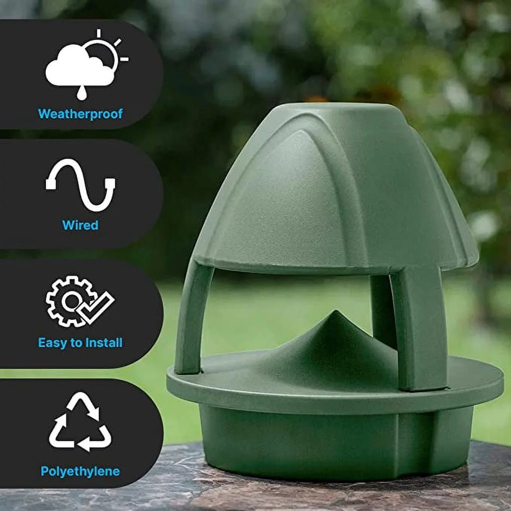 Speaker Outdoor (Green) Passive Pyle speaker Inch Olive Garden Waterproof Passive Green 6.5