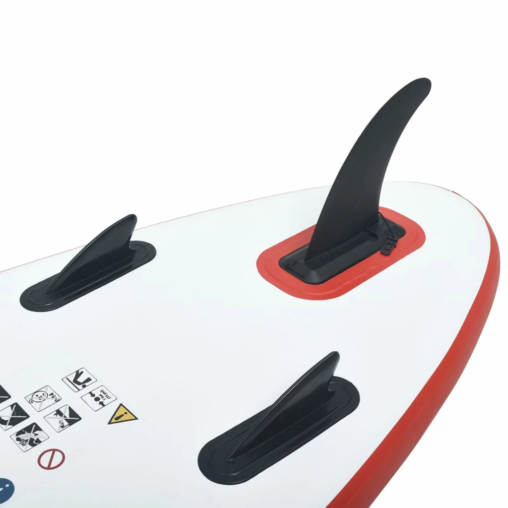 Set Paddle White Red With With Leash Hand Pump Paddle - Waterproof parcel,Inflatable Paddle Aluminum Andoer Oar Red Paddle X Inflatable Fin Hand Leash - Oar Set Set 153.5" And And