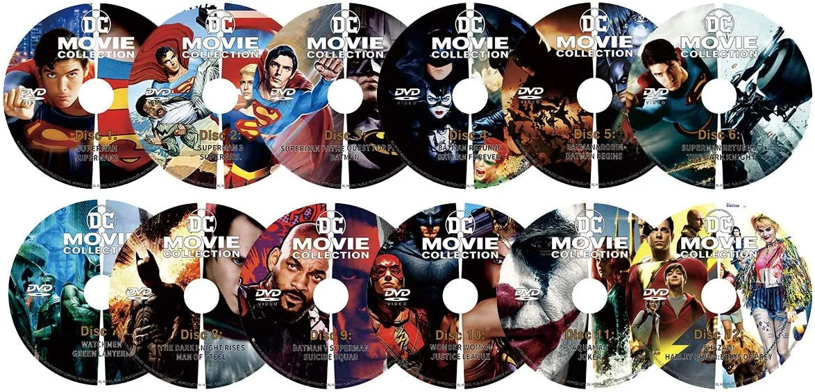 Collection (DVD) 24 Comics Movie DC Film