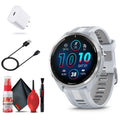and 965 with and USB-C Adapter, Kit, Forerunner 6Ave (White) Bundle Extended Cleaning Smartwatch Cable Protection Charging Garmin
