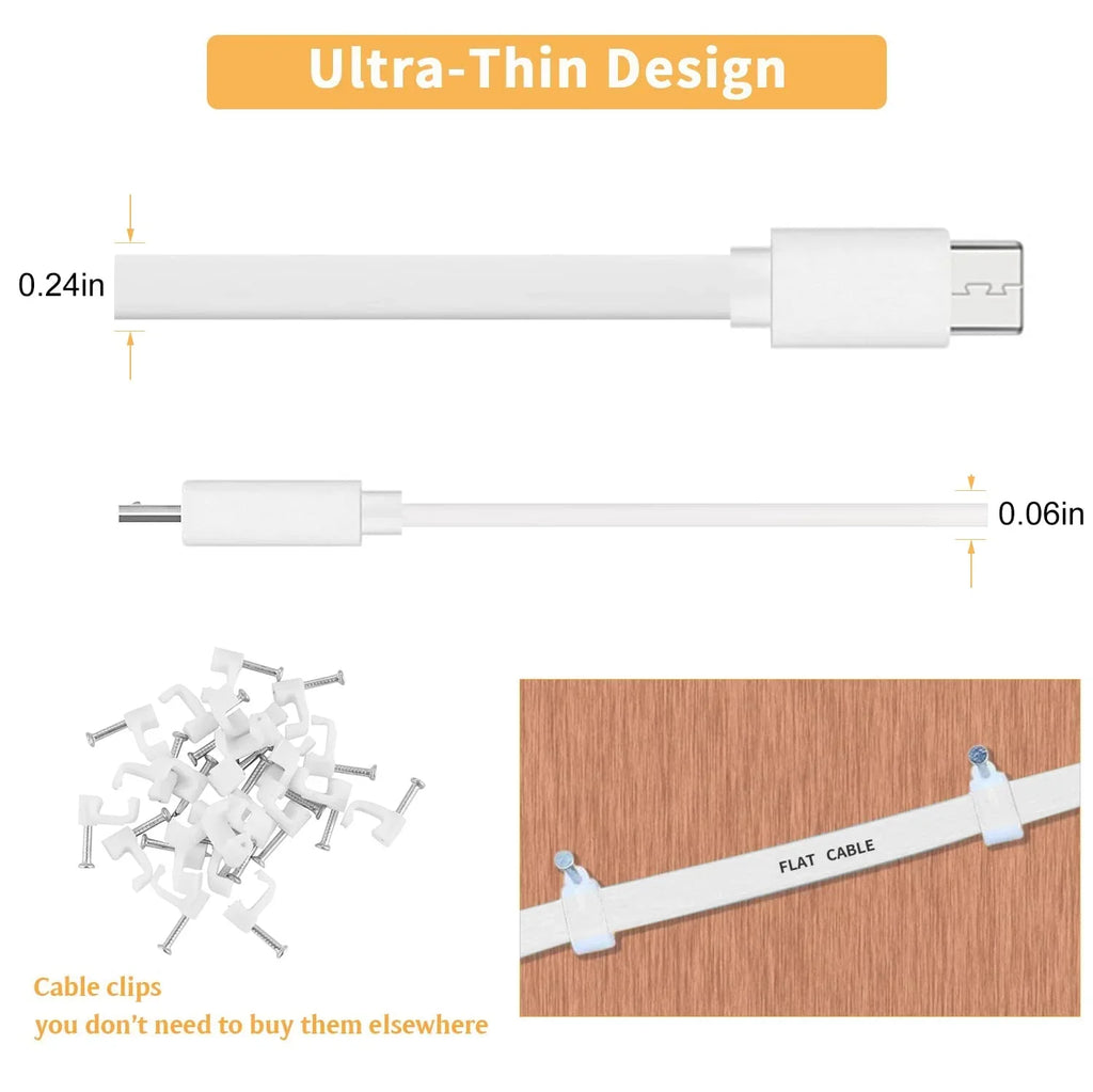 2 to Compatible Home 20FT Wyze Cable v3,Blink,USB Durable Power Pack Extension with Charging USB Camera ro Yi