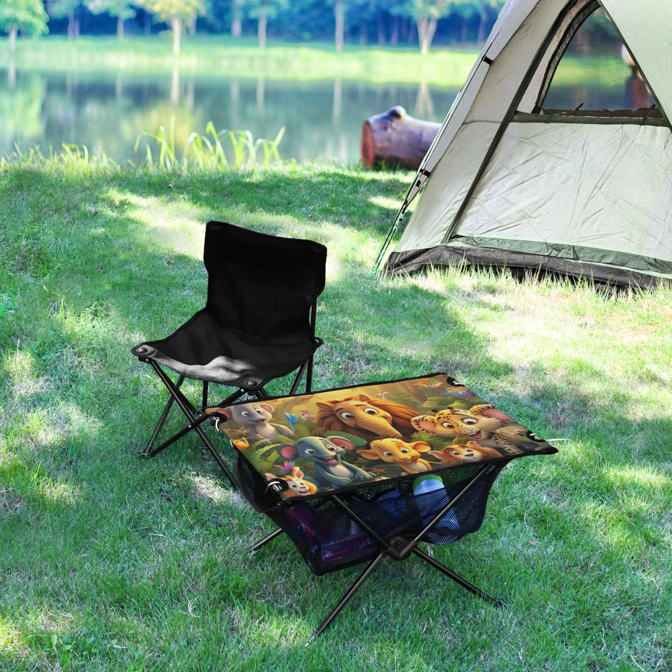 Compact Camping in Fishing BBQ Forest Travel with Elephant Table Beach Portable Storage Bag Outdoor Table for Folding Picnic Table
