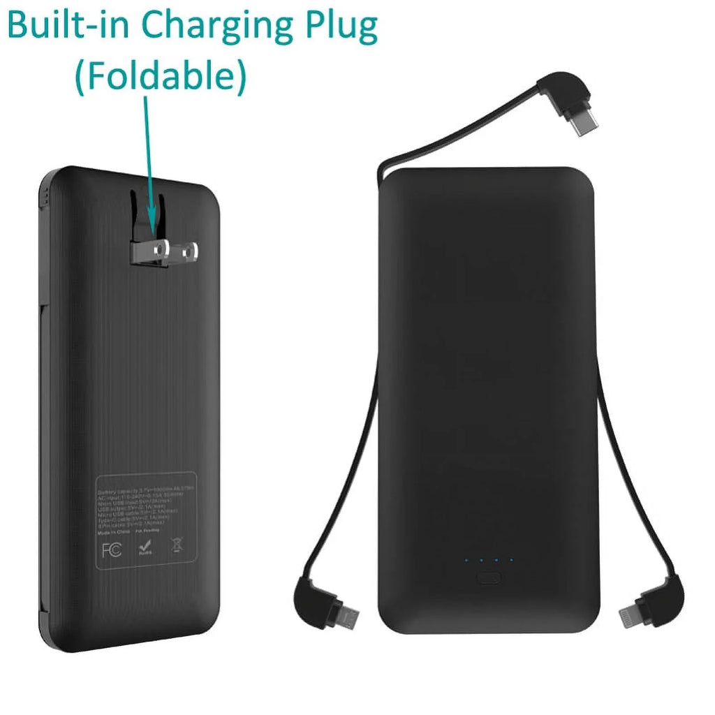 AC Razr Plus Plug - For Razr Battery Charger / Built-in Bank Portable USB 10000mAh (2023) Backup / Adapters Port Razr Plus Power Motorola