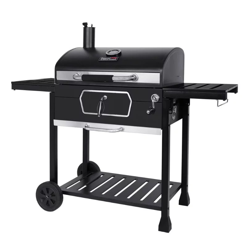 Camping Smoker Charcoal Patio Backyard camping Cooking, USA BBQ Deluxe Grill, Picnic