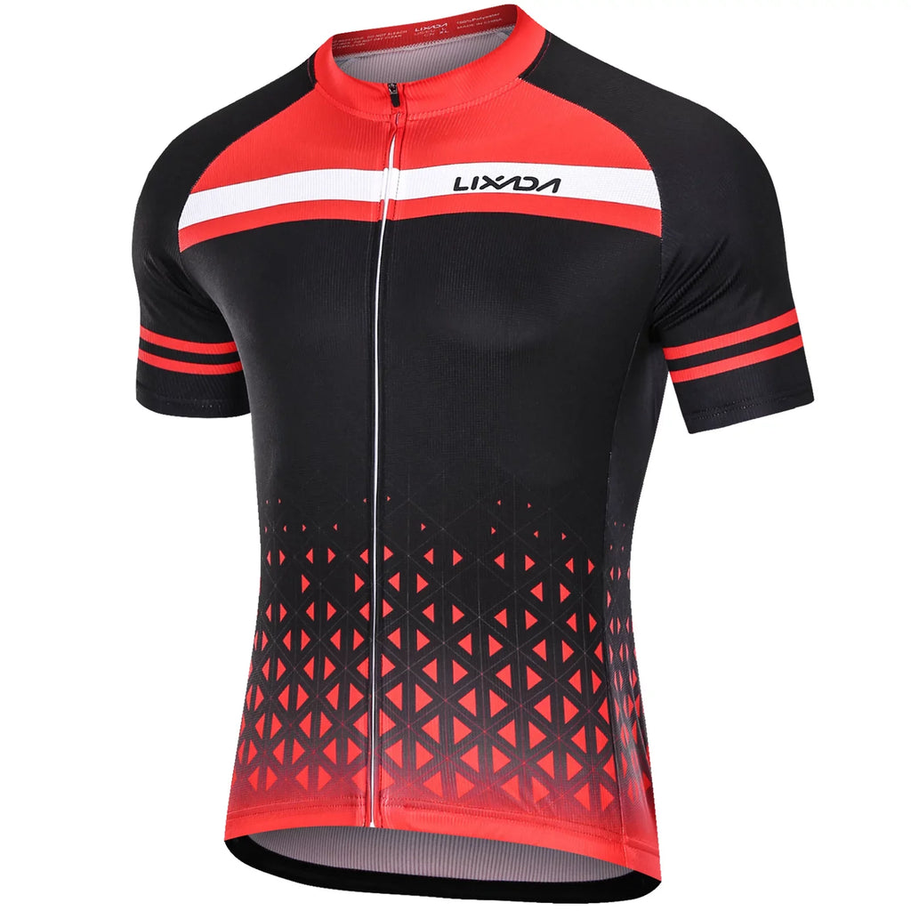 Outfit Shorts Jersey Set Short Men Set Quick- MTB and Padded Breathable Lixada Cycling Sleeve Cycling