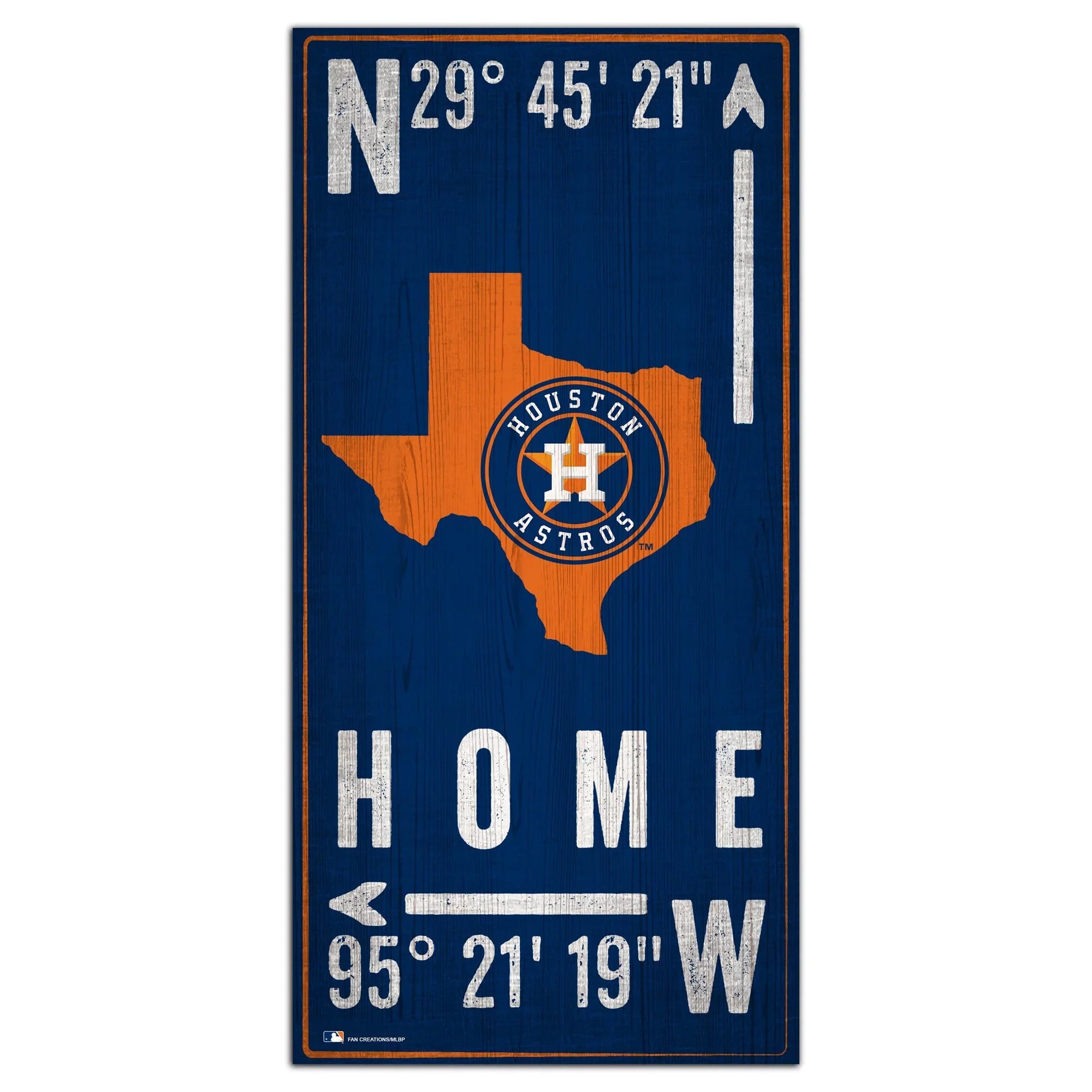 Astros 12'' Sign Coordinate x Houston 6'' Team