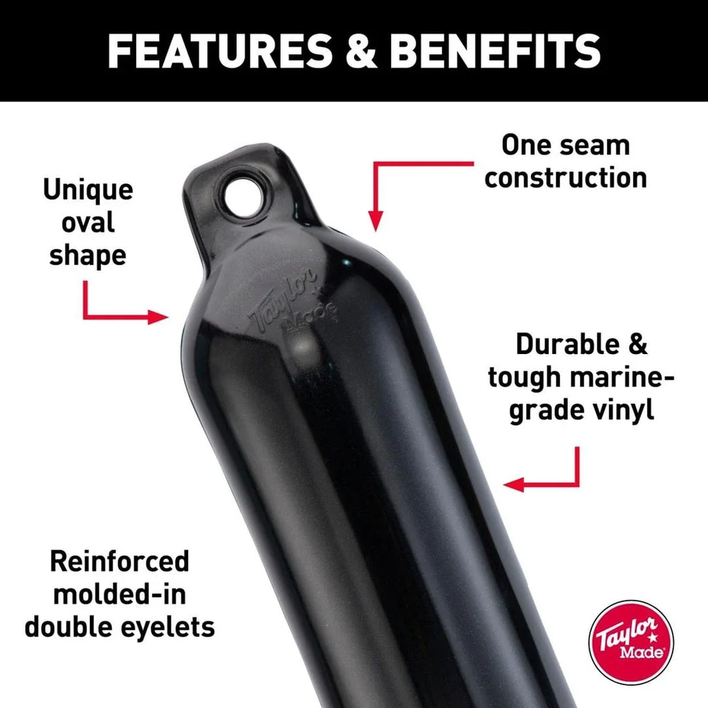Eye Twin 16 4.5 31721 Inflatable in. Black Made Cylindrical Fender x Taylor