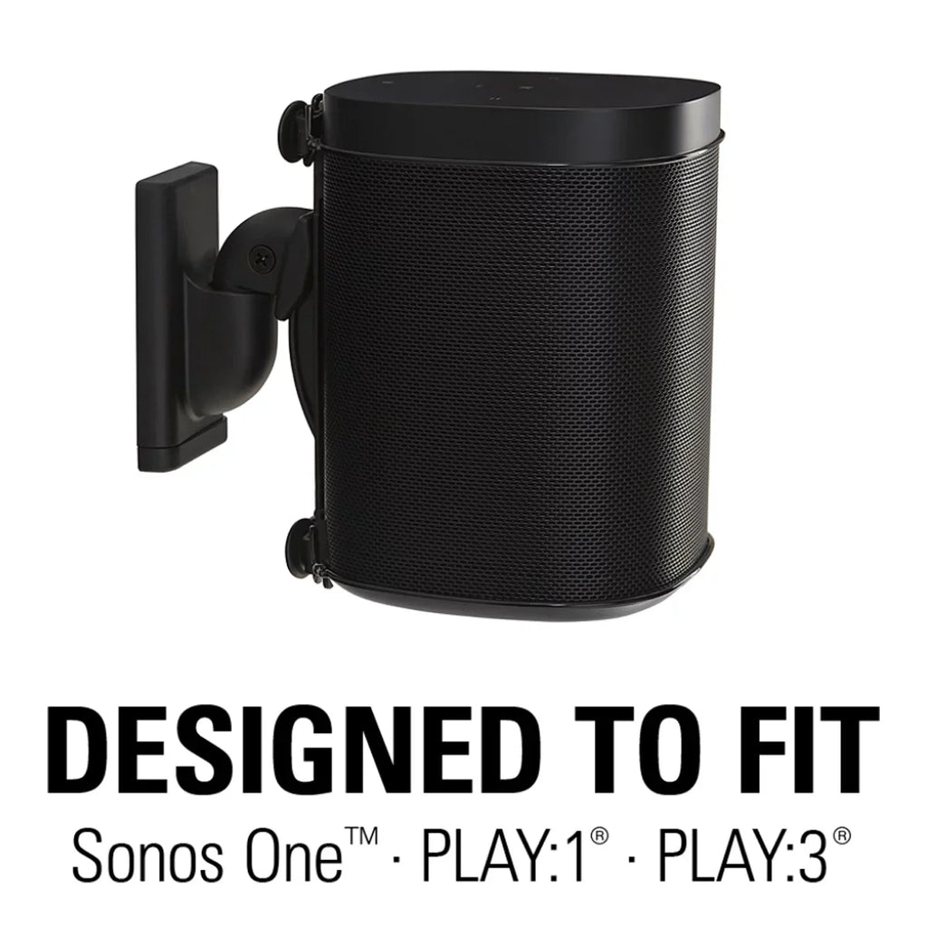'- and Speaker Sonos PLAY:3 Each PLAY:1, (Black) Sanus Swivel Mount Wireless Tilt and ONE, for Wall
