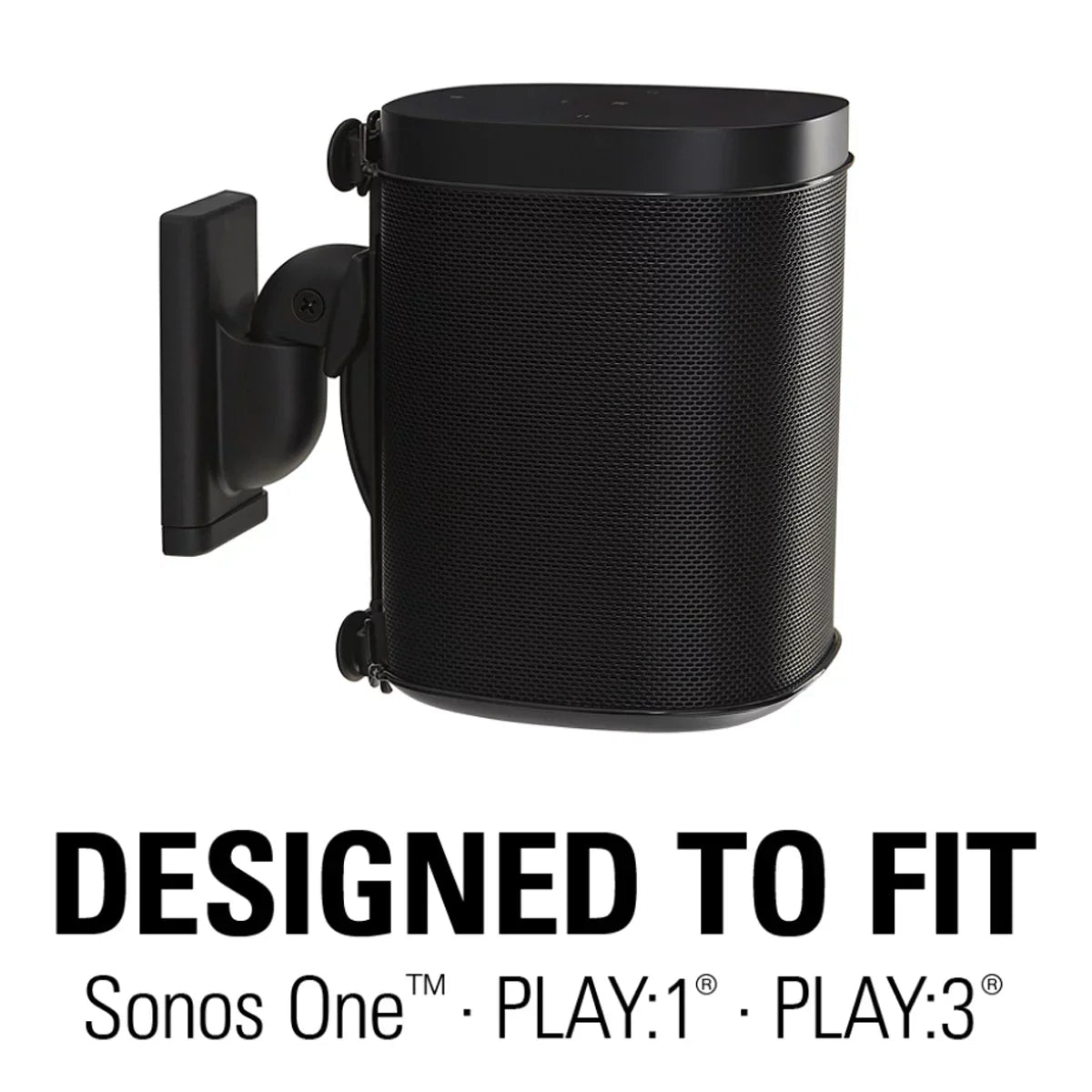 '- and Speaker Sonos PLAY:3 Each PLAY:1, (Black) Sanus Swivel Mount Wireless Tilt and ONE, for Wall