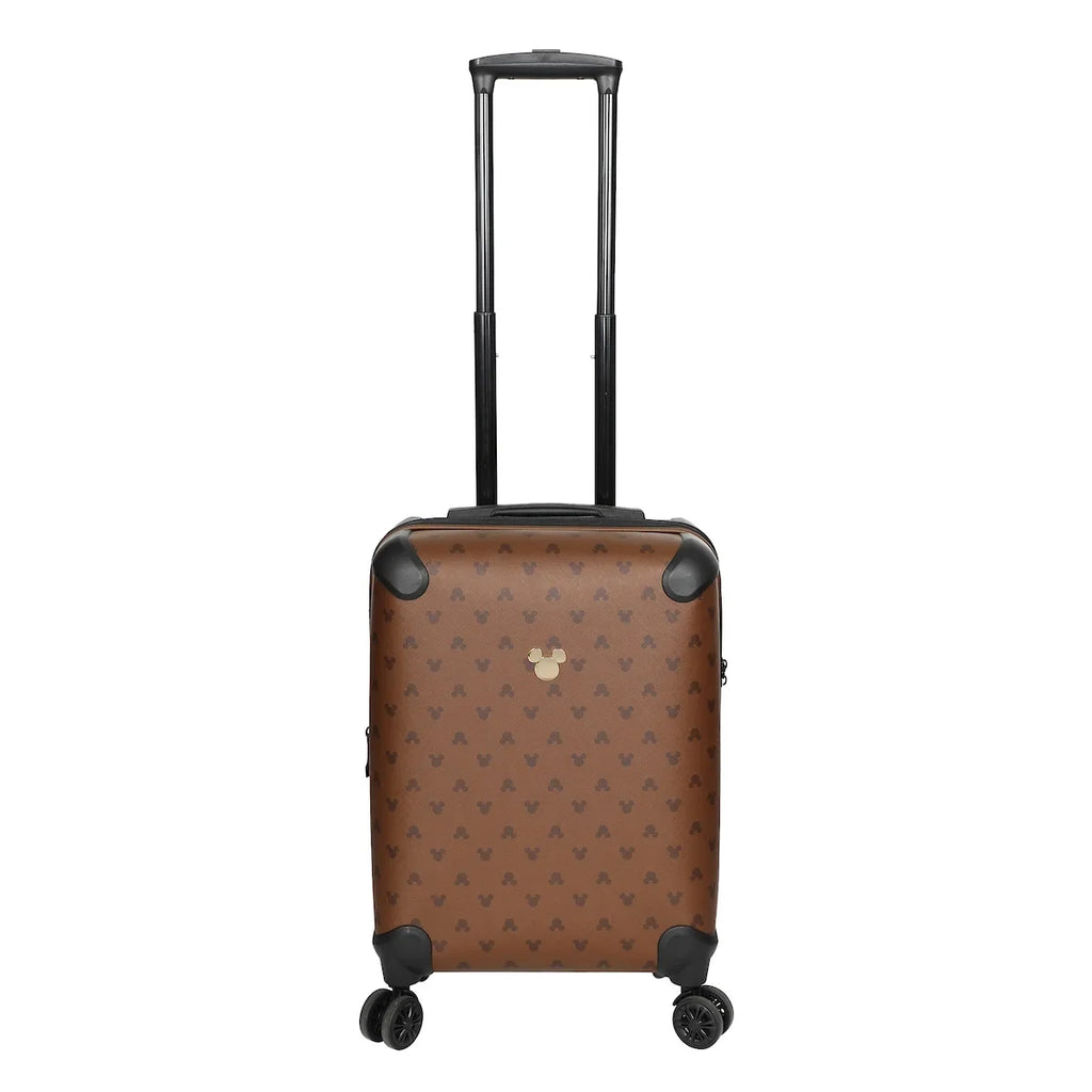 Ears 22” Disney Mouse Mickey Luggage Brown Rolling