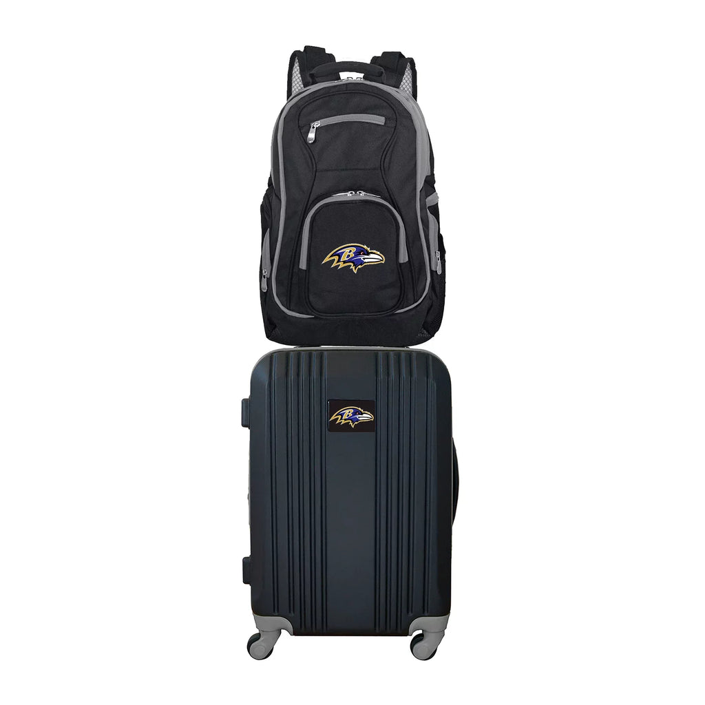 Ravens 2-Piece Backpack Set and Luggage Baltimore NFL