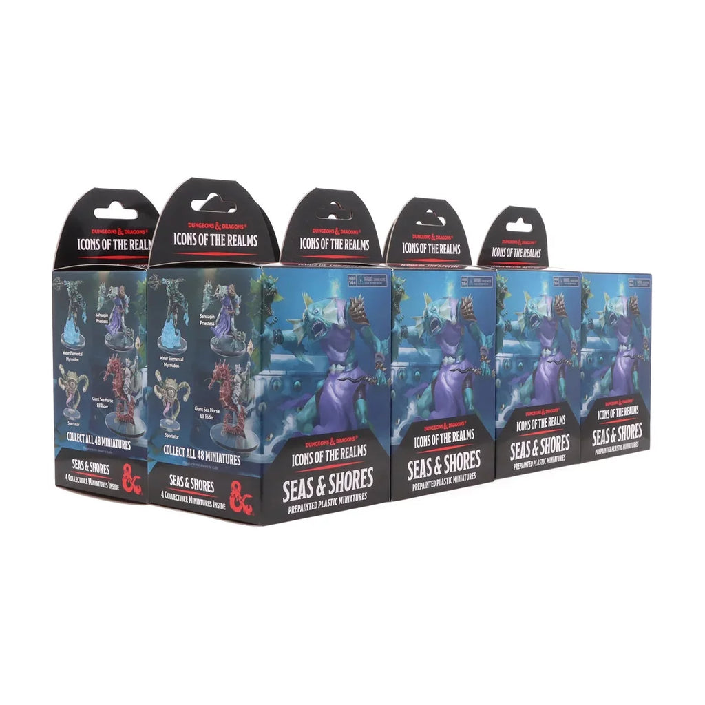 '- Figurine Set & Pack & Dragons Icons Brick Shores Dungeons the 8 Wizkids of Seas Realms Booster 28 of