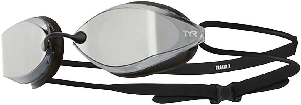 Tr Goggle Frame/Silver Lens Gasket/Silver BLK Mirror TYR Racing X Metallic Mirrored