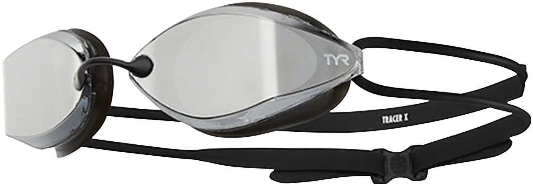 Tr Goggle Frame/Silver Lens Gasket/Silver BLK Mirror TYR Racing X Metallic Mirrored