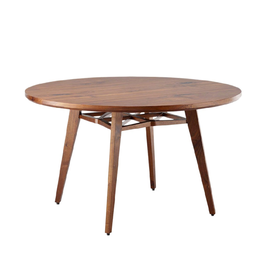 Ronde Houten Eettafel met Stabiliteitsversterking
