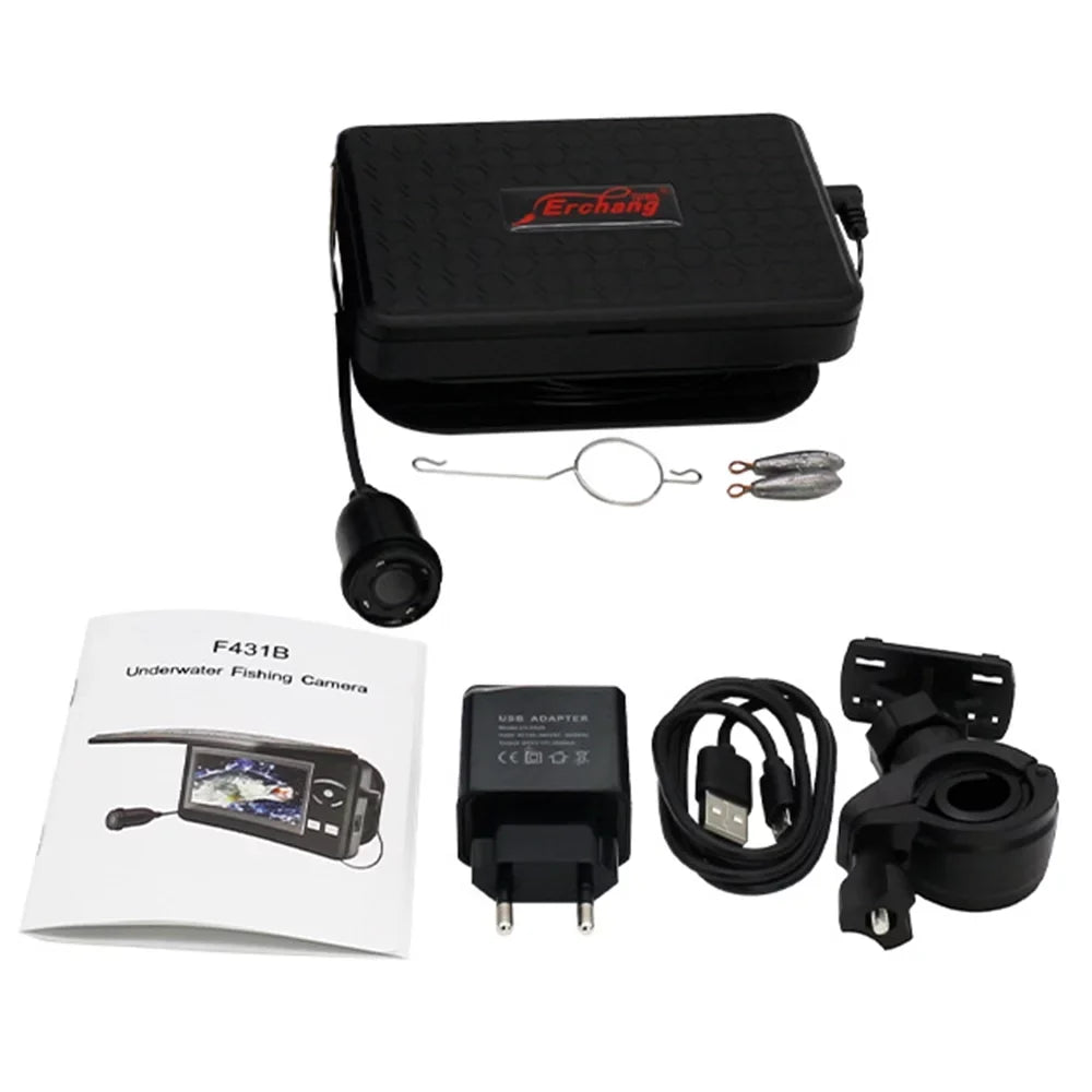 Fishing Fish Boat for Waterproof Ideal with Underwater Portable Fishing Display Finder Sea LCD Camera 720P