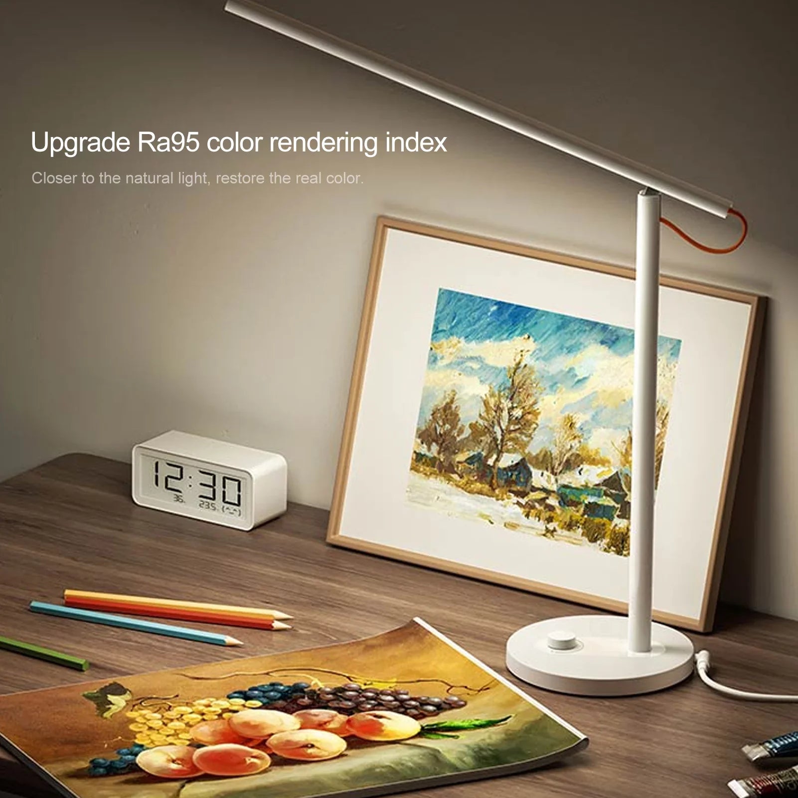 Desklight Dimmable App Smart Table Support Lamps Mode,Flicker-Free Desk Mobile Control Phone Remote Control OWSOO 4 Ra>95
