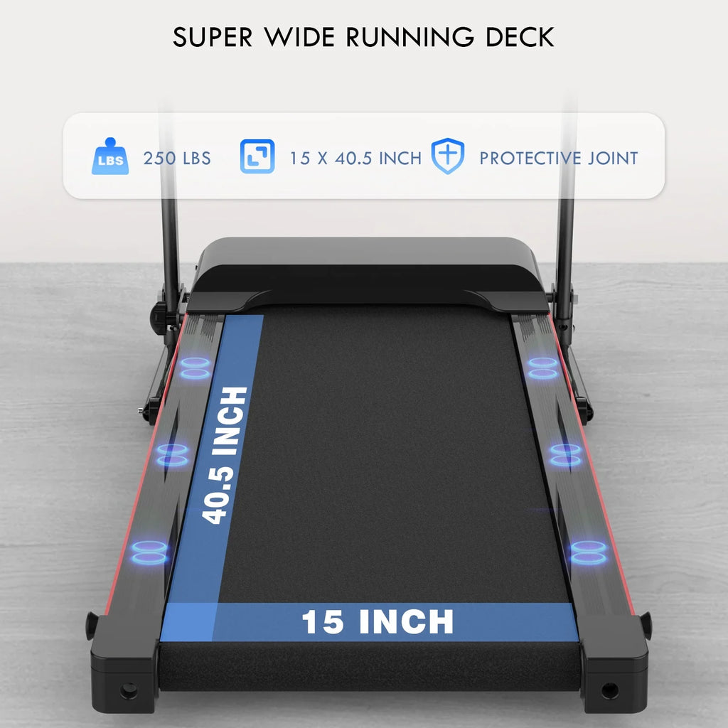 Treadmill Bluetooth Folding Speaker Walking with Beautifully Treadmills Home & Treadmill, Under Sturdy Designed 300LBS Installation-Free Pad, for Durable FLIMDER Capacity, Desk