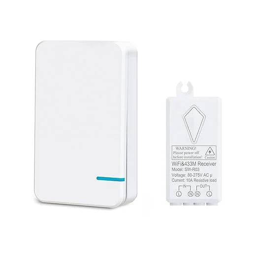 Wireless IFTTT, Switch 1969ft Google Smart Light Outdoor Thinkbee 164ft Required, Lamp with Hub LED Switch and No Compatible Control, Assistant Remote Light Indoor Alexa, Ceiling kit, WiFi - 2.4Ghz