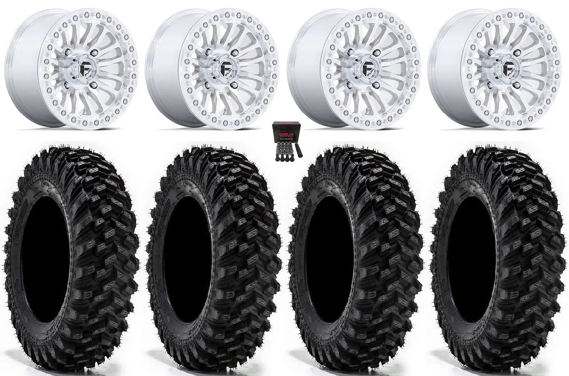 Warrior Bdlk XT 30" Fuel Rincon 15" Ranger Wheels RZR Mh Tires Sportsman