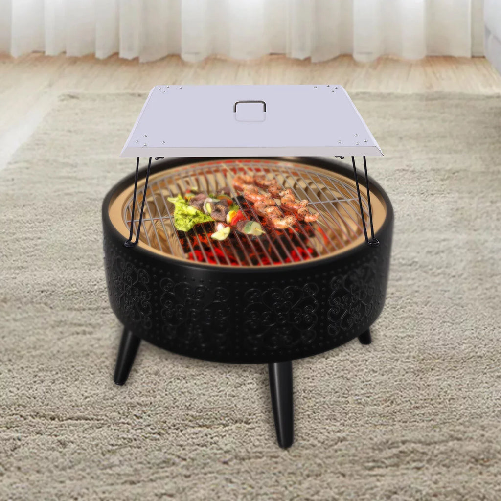 Fire Fire Pit Heat Pit Burner Deflector-Turn Cover Heater Patio into a 30"x30"