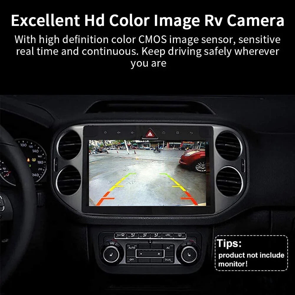 Cars - Cam Universal IP68 Viewing View for Camera Night Angle Waterproof KingFurt - Wired 170° American Backup Vision - Rear