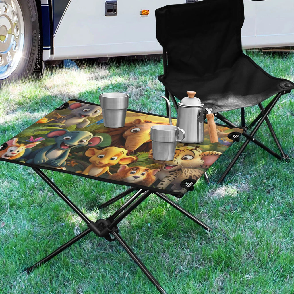 Compact Camping in Fishing BBQ Forest Travel with Elephant Table Beach Portable Storage Bag Outdoor Table for Folding Picnic Table