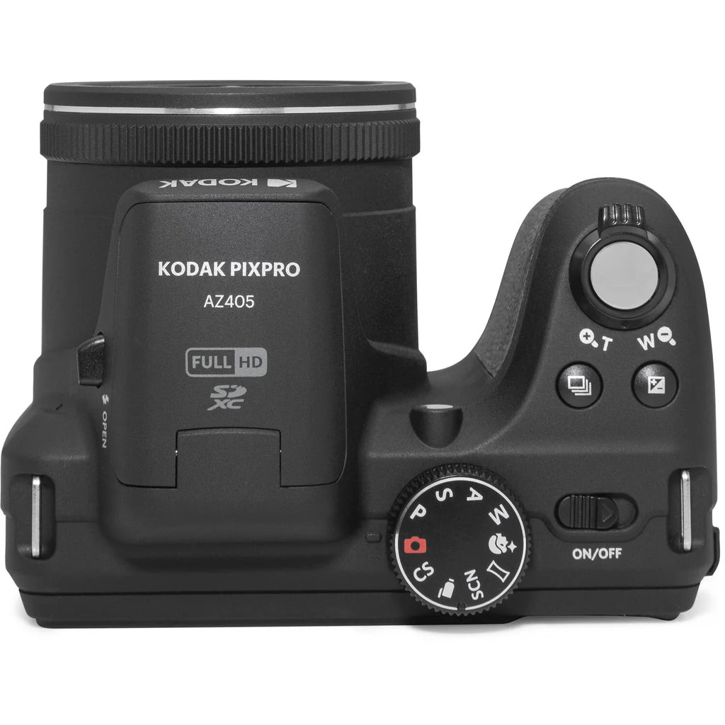 Extra AZ405 Digital LED Kodak PIXPRO + - (Black) + 128GB Battery Kit Camera