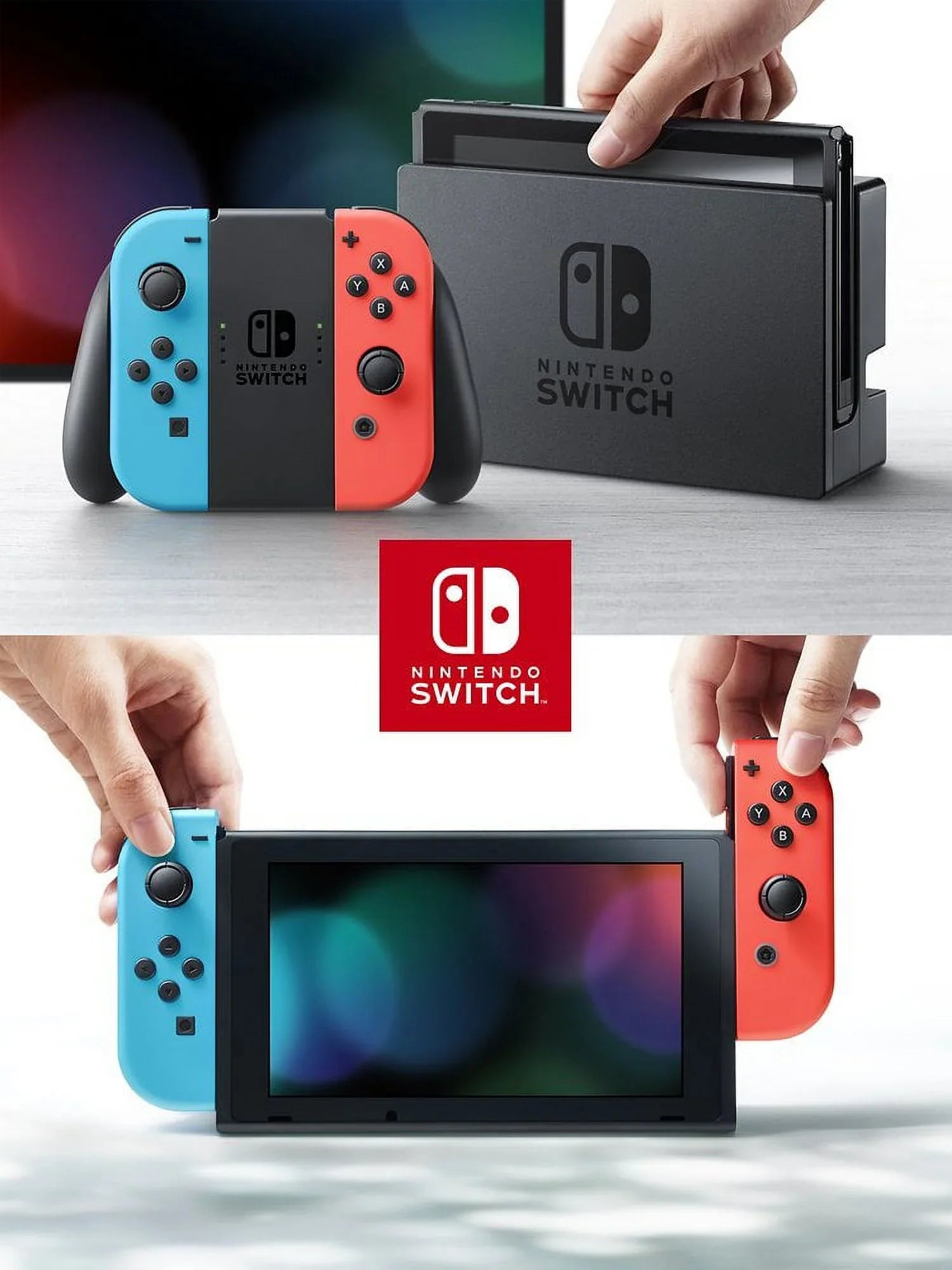 Super Case Battery Bundle: Mario 8 Console,Super Deluxe Deluxe Nintendo Improved and 32GB Travel Kart Blue Joy-Con 8 Kart Switch Red Life and Mario