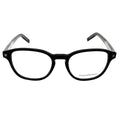 Shiny Crystal Rim and Black/Shiny Round Zegna EZ5169 Full Ermenegildo Eyeglasses Black