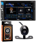 Plate LCD Front Car Magnet + Camera CAM570 + Bluetooth, Multimedia Touchscreen Receiver 6.2" Phone CDR6221 with Rare Input Holder License Absolute USB Jensen